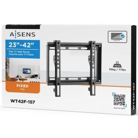 Aisens Soporte Eco Ultra Delgado para Monitor/TV de 23-42 pulgadas, Negro